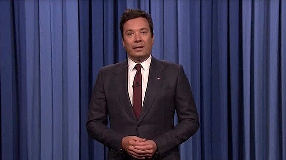 Jimmy Fallon wasn't playing it for laughs with his monologue Monday night. Instead Fallon, at times appearing to fight back …