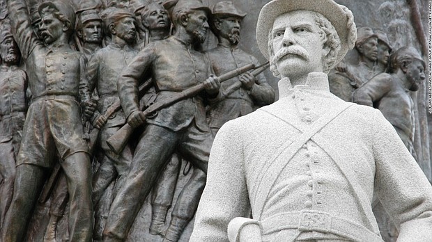 at least two Confederate statues were removed in Baltimore