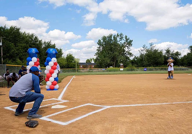 Through a collaborative effort, the Village of Ford Heights, one of the poorest suburbs in the country, was able to receive its first baseball field. Photo Courtney of Cook County Sheriff’s Office