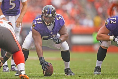 The Baltimore Ravens traded center Jeremy Zuttah to the San Francisco 49ers in March of 2016. The Baltimore Ravens traded center Jeremy Zuttah to the San Francisco 49ers in March of 2016.