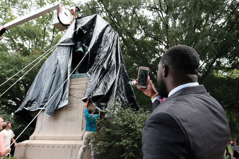 Confederate statues go black in Charlottesville Richmond Free Press