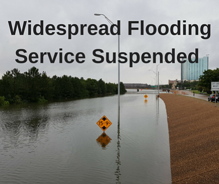 METRO services will continue to be suspended through Wednesday, Aug.30, 2017 due to unsafe road conditions and flooding. We are …