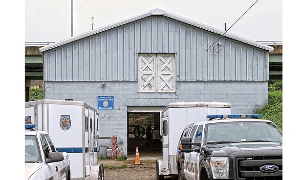 Four police horses are stabled in the city’s outdated and condemned barn at 801 Brook Road, just west of Chamberlayne Parkway. A committee is seeking public input on a site for new stables that could also provide stalls for horses from other police agencies.