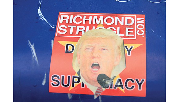 A Richmond Free Press newspaper box on Robinson Street in The Fan was defaced again last week with a sticker ...