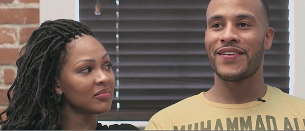 Meagan Good and DeVon Franklin (photo via blackamericaweb.com)