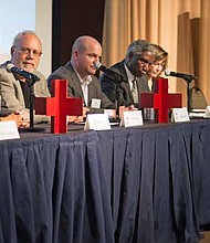 The 2017 Disaster Preparedness Summit Panel discusses Bioterrorism Preparedness and Response Planning in Illinois. Photo Credit: American Red Cross of Chicago & Northern Illinois