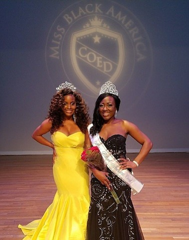 Miss Black America Coed 2017 Roneshia Ray and Miss Black America Coed 2018 Erica Bryant/photo cred Marcus Colvin
