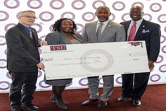Texas Southern University accepted $500,000 payment from the State Office of Risk Management (SORM) September 12 to begin repairs to …