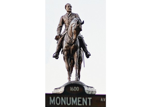 In defiance of Gov. Terry McAuliffe’s ban on demonstrations at the Robert E. Lee statue on Monument Avenue, a little ...