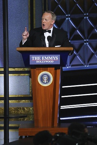 Sean Spicer at the 69th Primetime Emmy Awards, Sunday, September 17, 2017.