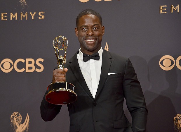 Sterling K. Brown, winner of Outstanding Lead Actor in a Drama Series, This Is Us/photo cred The Mercury News