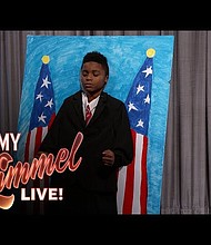 De'lijah McAlpin  on 'Jimmy Kimmel Live’ 