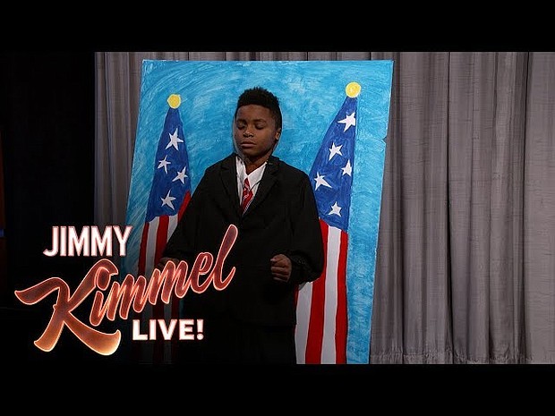 De'lijah McAlpin  on 'Jimmy Kimmel Live’ 