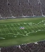 With President Trump taking aim at the NFL and its players who protest during the national anthem, the league is broadcasting a message of unity. "This image is for use with this specific article only."