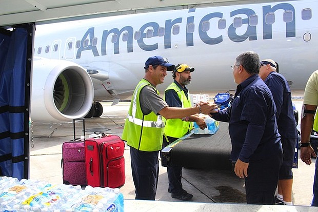 American Airlines workers delivered sorely needed supplies to Puerto Rico over the weekend.