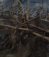 An image showing the devastation Hurricane Maria caused in Puerto Rico.