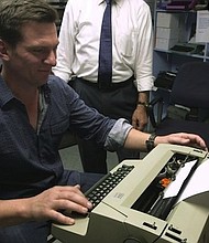 Bill Weir tests out his typing skills at New York's Gramercy Typewriter.