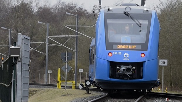 Aboard the first hydrogen commuter train