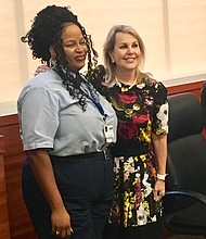 Yellow Cab Driver Ramonia McCarty with METRO Board Chairperson Carrin Patman at IATR Conference