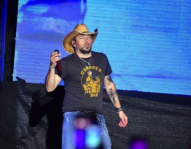 The gunman in the mass shooting on the Las Vegas Strip on October 2, 2017, has been identified as 64-year-old Stephen Paddock, Las Vegas Sheriff Joseph Lombardo said Monday morning. Pictured is country music start Jason Aldean.   Credit: Mindy Small/Filmmagic Via Getty Images