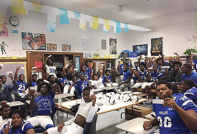 Wendell Phillips Wildcats Football team, including its freshmen roster, recently received enough equipment for their roster from former star quarter back Peyton Manning. The Citizen Newspaper Group also donated tickets to the 20th Annual Chicago Football Classic held at Soldier Field so that team members could attend the game.