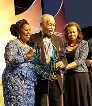 (l-r) U.S. Rep. Sheila Jackson Lee, Dr. Freeman and Dr. Carlotta Freeman