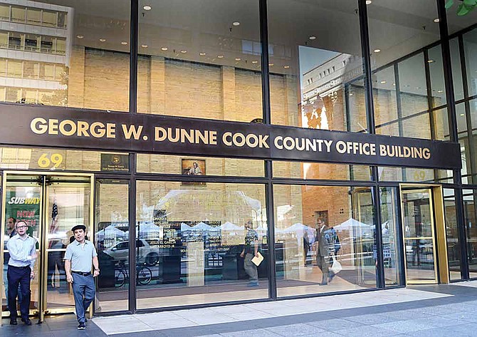 The lower-level of the George W. Dunne Cook County Office building, located at 69 W. Washington, is one of many sites where people can participate in early-voting, which was recently encouraged at the sixth
annual National Voter Registration Day (NVRD). Photo Credit: Christopher Shuttlesworth