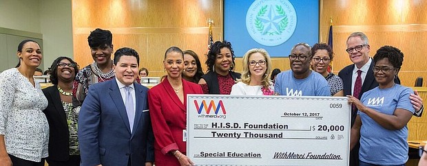 Mercilus and the WithMerci Foundation to Give HISD Foundation $20,000.00