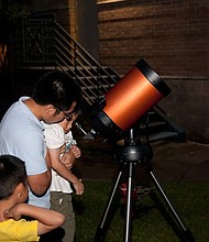 Levy Park Conservancy and the Lunar Planetary Institute present International Observe the Moon Night (InOMN) on Oct. 28 at Levy Park with moon-inspired music by the WindSync quintet.
