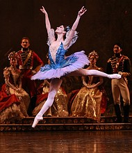 
Karina Gonzalez as Princess Florine in Houston Ballet's 'The Sleeping Beauty' 
Choreographer: Ben Stevenson
Photo: Amitava Sarkar

