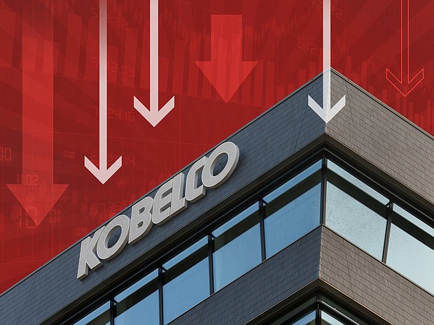 Investors dumped shares in Kobe Steel (KBSTY) again on Wednesday, scything another $700 million off its market value. The plunge followed an equally dizzying slump on Tuesday, October 10, 2017.  Credit: Getty Images/Shutterstock/CNNMoney