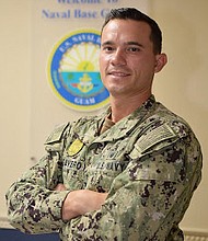 Petty Officer 1st Class Anthony Mugavero is a master-at-arms serving with the Naval Base Guam.