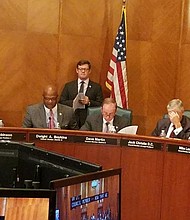 Councilman Dwight Boykins with the rest of Houston City Council