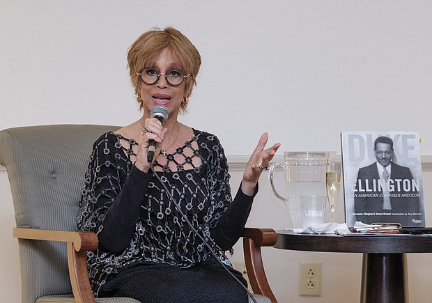  A jazz classic //
Author, dancer and choreographer Mercedes Ellington delights her audience while discussing her book “Duke Ellington: An American-Composer and Icon” on Sunday at the Valentine Museum as part of The Richmond Jazz Society’s exhibition “Virginia Jazz: The Early Years.”