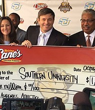 Raising Cane’s donated $1 million to Southern University 