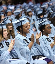 Columbia University students at Commencement (mailman.columbia.edu)