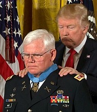 President Donald Trump awarded the Medal of Honor to Gary Michael Rose