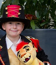 Blake Belcher was the winner among the 4-7 year olds with his impressive lion tamer costume.