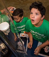 Students at Benbrook Elementary in Houston ISD, a CASE for Kids afterschool program hard-hit by Harvey, trick-or-treat and visit stations at the Children’s Museum of Houston.