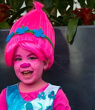 Mia Valderaz won in the 0-3 age group for her Princess Poppy costume.