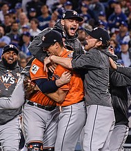 Houston Astros - 2017 World Series Champions - #EarnedHistory/credit Astros' Facebook
