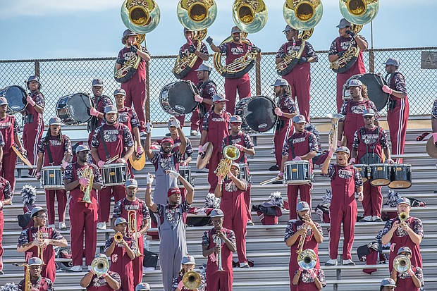 Wild with pride // the VUU Ambassadors of Sound Marching Band have the Divine Elegance dancers — and the crowd — moving. 