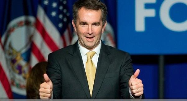 Democrat Ralph Northam won his governor's race