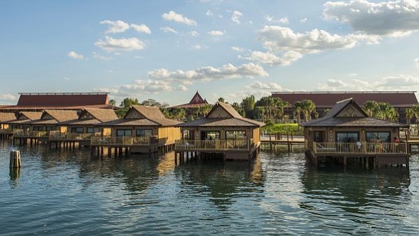 Disney World's Bora Bora Bungalows feature plunge pools on private decks.