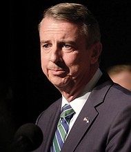 Republican gubernatorial candidate Ed Gillespie gives his concession speech Tuesday night before family, friends and supporters at an election watch party at a Henrico hotel.