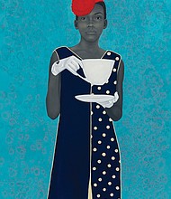 “Miss Everything (Unsuppressed Deliverance),” a painting by artist Amy Sherald, won first place in the National Portrait Gallery’s 2016 Outwin Boochever Portrait Competition. 