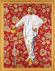 VMFA, Arthur and Margaret Glasgow Fund 

“Willem van Heythuysen,” a 2006 oil and enamel painting on canvas by artist Kehinde Wiley, is part of the collection at the Virginia Museum of Fine Arts in Richmond.