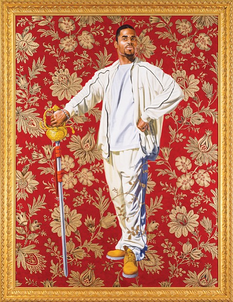 VMFA, Arthur and Margaret Glasgow Fund 

“Willem van Heythuysen,” a 2006 oil and enamel painting on canvas by artist Kehinde Wiley, is part of the collection at the Virginia Museum of Fine Arts in Richmond.