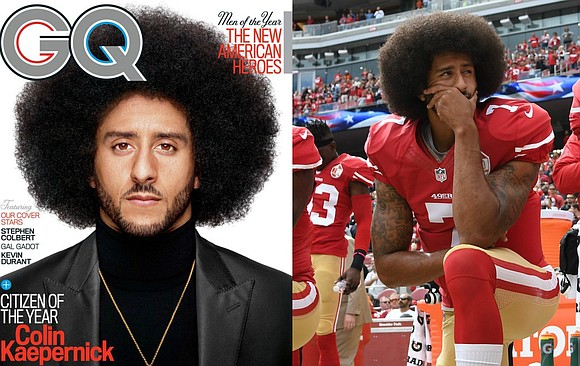 Colin Kaepernick is one of the faces of GQ's December issue. The magazine named the former 49ers quarterback its "Citizen …