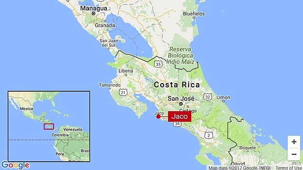 An 6.5 magnitude earthquake struck off the coast of Costa Rica on Sunday night, the US Geological Survey (USGS) said. The quake was centered 16 km west of Jaco, Costa Rica.